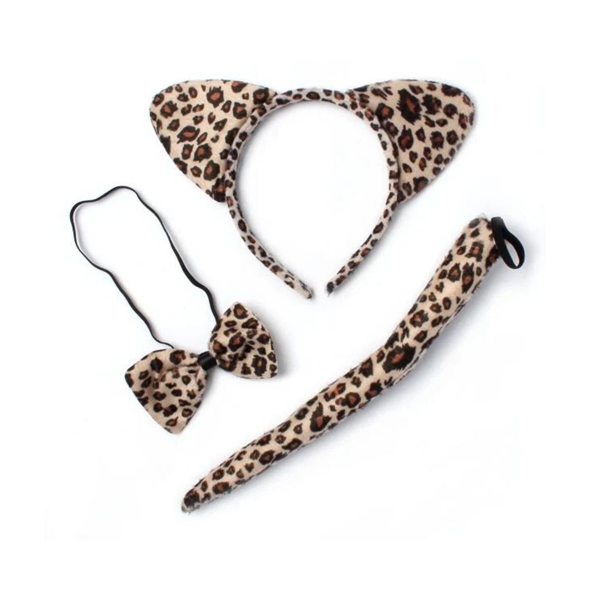 Kit Fantasia Cosplay Oncinha - Rabo / Tiara / Gravata Kit Fantasia Cosplay Oncinha - Rabo / Tiara / Gravata